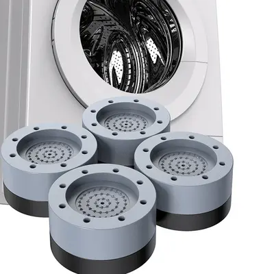 Waschmaschinen-Füße, universell, verstellbar, Vibrationsdämpfung - 2