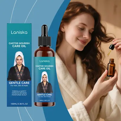 LANISKA Castor Oil Hair Care Oil for Dry Hair and Scalp