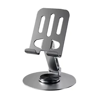 Tam Metal Döner Telefon ve Tablet Standı, Katlanabilir, Isı Dağıtımlı - 9