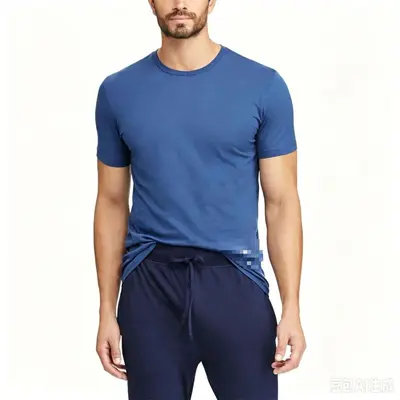 Polo Cross-Border Little Horse Embroidered Classic Men's Cotton Crew Neck T-Shirt 230 Heavyweight