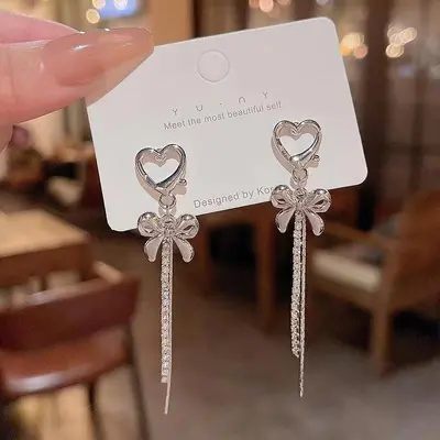 Long Tassel Earrings Autumn Winter Collection - 12