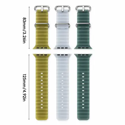 Silicone Sport Band for Apple Watch Ultra S10, 46/49mm