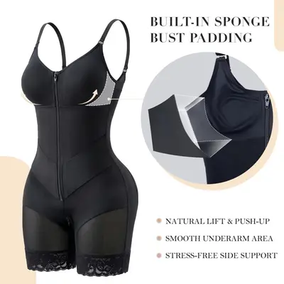 Shapewear-Body für Damen in Großen Größen mit Taillenformer und Po-Lifting