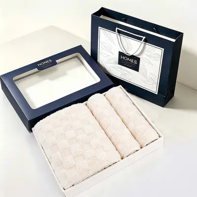 Korallenfleece-Handtuch Dreier-Set Geschenkbox - 7