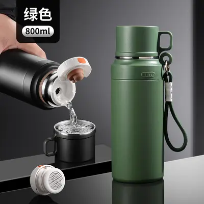 Erkek Termos Bardak 1000ml, 304 Paslanmaz Çelik, Taşınabilir - 10