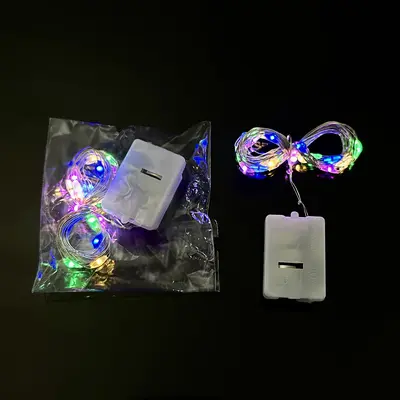 LED bakır tel dize ışıkları, üç hızlı LED küçük beyaz kutu dize ışıkları, itiraf hediye kutusu, dalga topu dekorasyon atmosfer düzenlemesi - 10