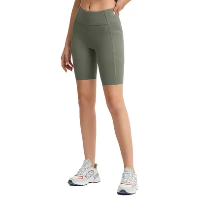 High Waist Yoga Shorts with Side Pocket, Butt-Lifting, DK068 - 6
