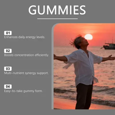Docteat Xilaizhi Gummies Body Energy Boost Focus Support Multi-Nutrient Daily Dietary Supplement - 4