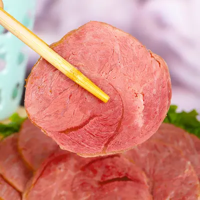 Hersteller Großhandel gekochte Soßen-Hirschfleisch 200g vakuumverpackt frisch gekocht saucenaromatisiert Eselshaut-gelatinierter Hirschfleisch