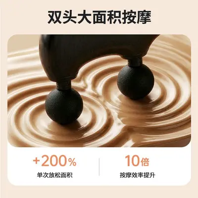 跨境热销款筋膜枪肌肉弯头手持按摩捶按摩器腰背部腿部放松可拆卸 - 4
