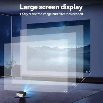 Beamer Schule Ultra HD Handy Wandprojektion Smart Home Kino tragbarer Projektor tragbare Projektion Bildschirmspiegelung