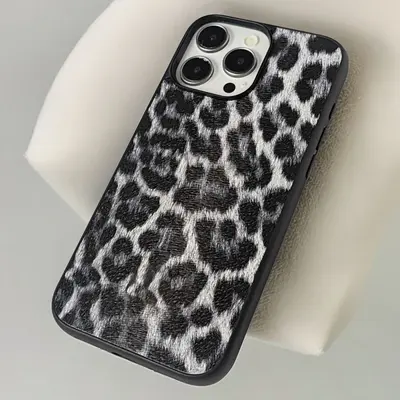 Apple 16pro/17 cep telefonu kılıfına uygun, deri leopar desenli yaratıcı iPhone 17 cep telefonu koruyucu kılıfı, tam kapsamlı düşmeye karşı koruma. - 4