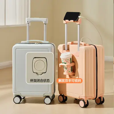 16-Inch Lightweight Carry-On Trolley Suitcase with Silent Wheels - 4