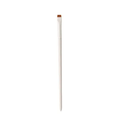 Porcelain White Crescent Eyeliner Brush with Angled Thin Tip - 10