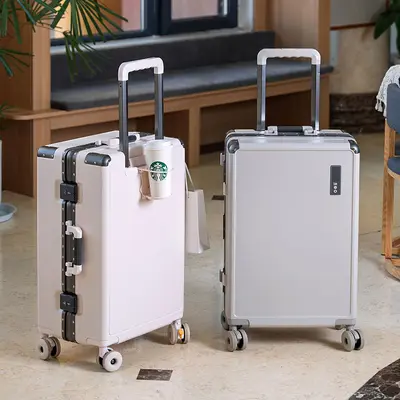 20 Inch Aluminum Frame Carry-On Trolley Suitcase with Silent Wheels - 5