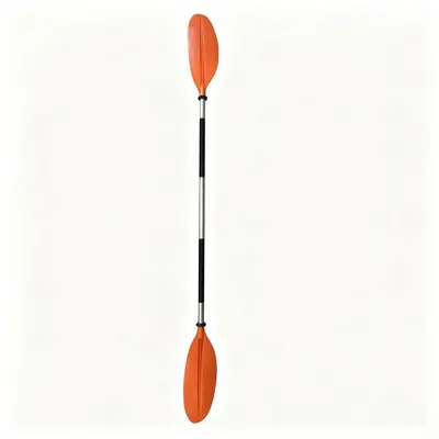 Double-Blade Aluminum Alloy Paddle, Thickened, Split, for Kayak and Canoe - 11