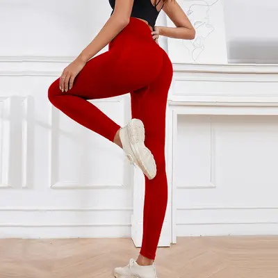 Women's Thin Summer Yoga Pants, Seamless Hip-Lifting Black Fitness Leggings - 7