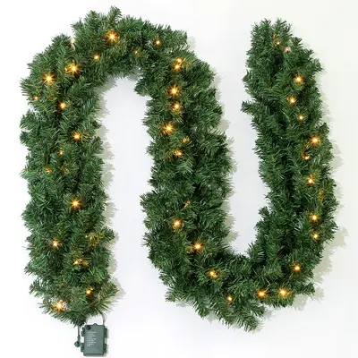Simulierter Rattan-Weihnachtsbaumschmuck und Rattanringe - 9