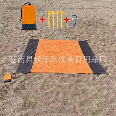 Yeni Açık Kamp Plaj Mat Su Geçirmez Katlanabilir Cep Piknik Mat Plaj Kamp Polyester Ekose Kumaş Zemin Mat - 9