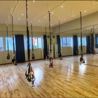 5D hava yogası askılı bungee ip, iç mekan uçan fitness bandı, dans antrenmanı - 3