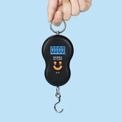 Hassas El Ölçeği Mutfak Tartı Havyuzu El Elektronik Ölçeği Ev Yay Mini Taşınabilir El Tutma Kompakt Kancalı