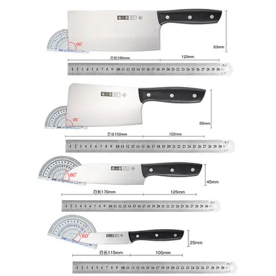 Zhang Xiaoquan Fengyue 6-Piece Knife Set with Solid Wood Block