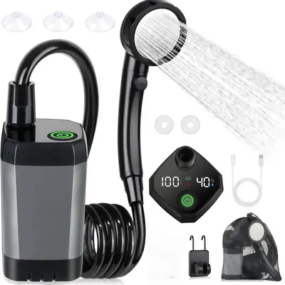Portable Electric Outdoor Shower for Field Sites and Worksites - 8