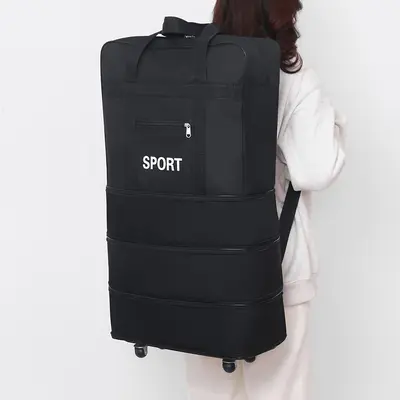 Foldable travel luggage with wheels, 158L capacity - 5