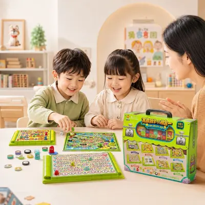 Children's Educational Chess Board and Board Game Set - 3