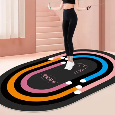 Thick Anti-Slip Shock-Absorbing Silent Yoga and Fitness Mat for Home Use - 11