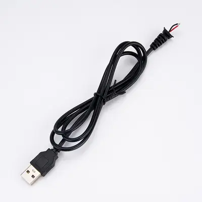 USB-Einzelstecker-Daten- und Ladekabel, zweiadrig, DC-Stromkabel