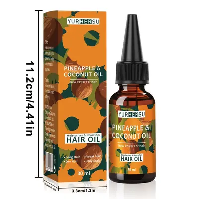 菠萝护发精油Pineapple Hair Nourishing Oil跨境柔顺滋养护理油 - 7