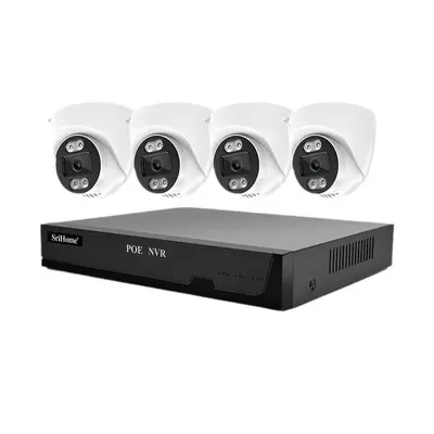 3MP HD Açık Alan Kamerası 4 Kanal Gözetim Seti POE NVR Sabit Disk Kaydedici - 6
