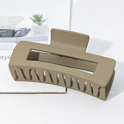 Oversized frosted hair clip women's hair clip square hair clip back of head hair accessories shark clip wholesale - 10