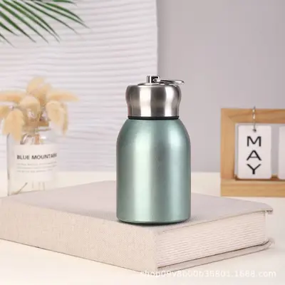 316 Stainless Steel Mini Thermos Cup with Lock Lid, Portable - 10