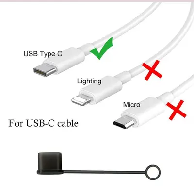 Type-C data cable dust protection adapter cap