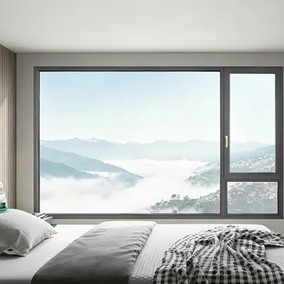Thermal Break Aluminum Casement Window with Screen