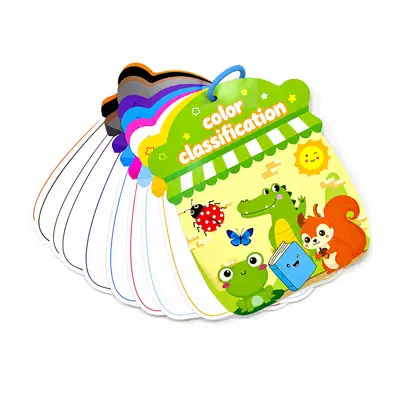 Early Education Number and Color Sticker Book, Quiet Book, Children's Craft Kit - 6