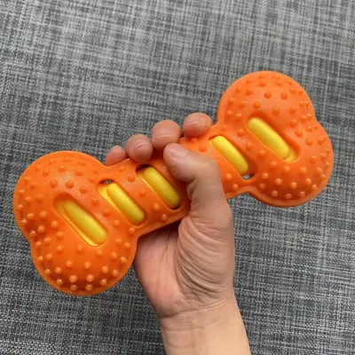 Large Dog Toy Bone with Chew-Resistant TPR and Squeaker - 2
