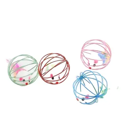 Realistic Furry Mouse Cat Toy with Bell Roly-Poly Ball and Catnip - 6