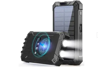 20000mAh Wireless Solar Power Bank, Outdoor - 11