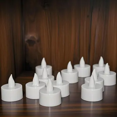 LED küçük çay mumu itiraf teklifi atmosfer dekorasyonu sahne malzemeleri yapay yuvarlak Sevgililer Günü dumansız dijital küçük mum