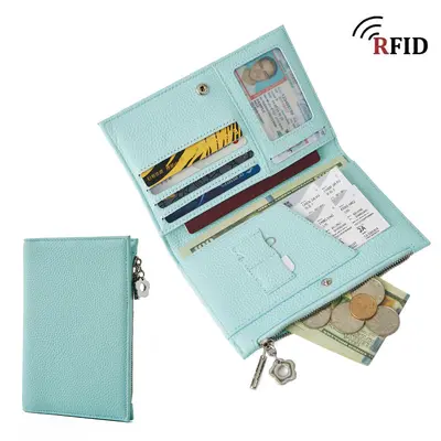 Genuine leather passport holder and wallet, multifunctional - 11
