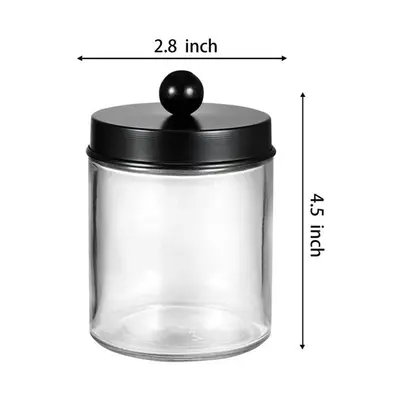Glass bottle bathroom storage set - 4