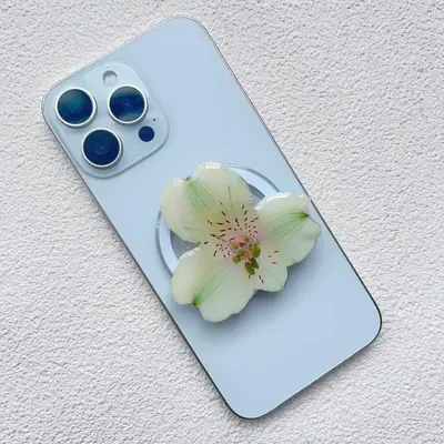 Orchid Magnetic Phone Holder, Foldable Desktop, Portable - 6
