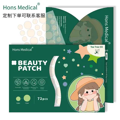 Hydrocolloid Colored Acne Patches, Invisible and Makeup-Compatible - 2
