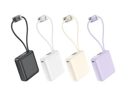 3C Power Bank with Built-in Cable Super Fast Charging 10000mAh Portable Charger Gift Logo Printing Airline-Approved - 8