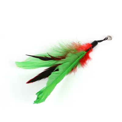 Cat Feather Teaser Wand Replacement Heads with Bell, Multiple Styles - 13