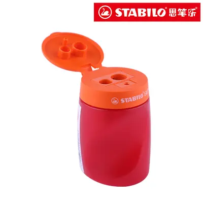 STABILO 4502 Professional 3-Hole Pencil Sharpener for Charcoal and Thick Pencils - 9