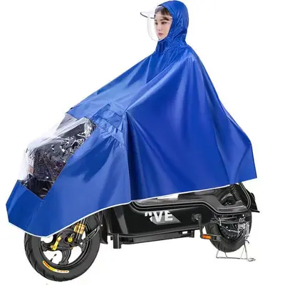 Elektrofahrzeug-Regenponcho, zweiköpfig, Volllänge, Ganzkörperschutz - 8